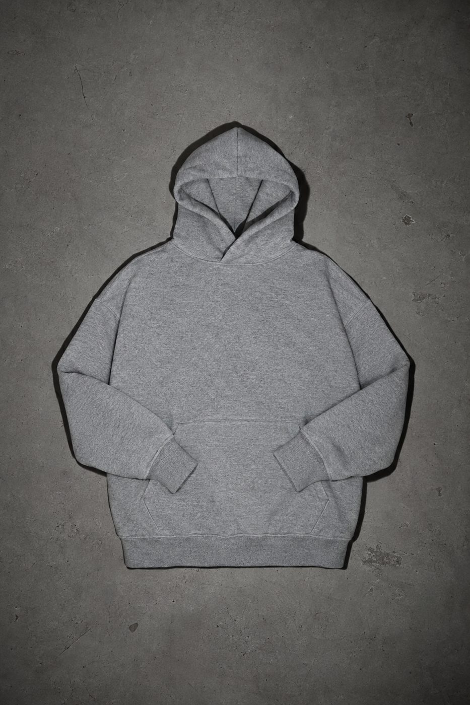 BAD_ID3A Oversized Hoodie — ash